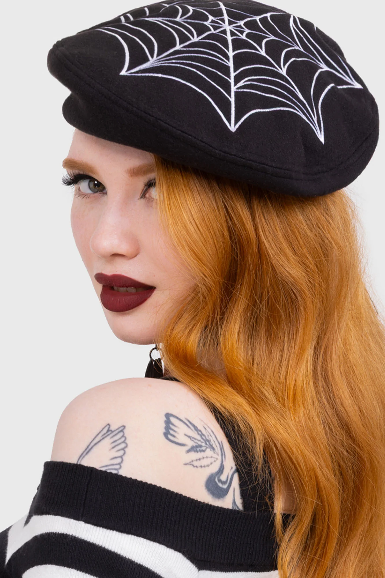 Black Widow Beret Hat - Image 4