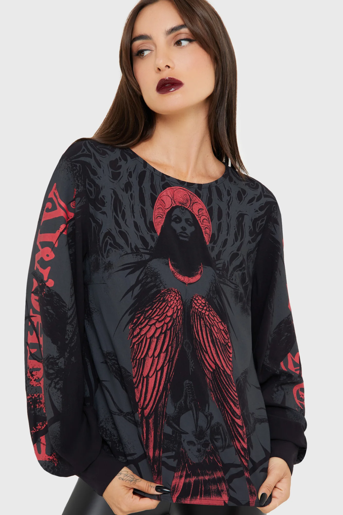 Mórrígan Moon Long Sleeve Top - Image 3