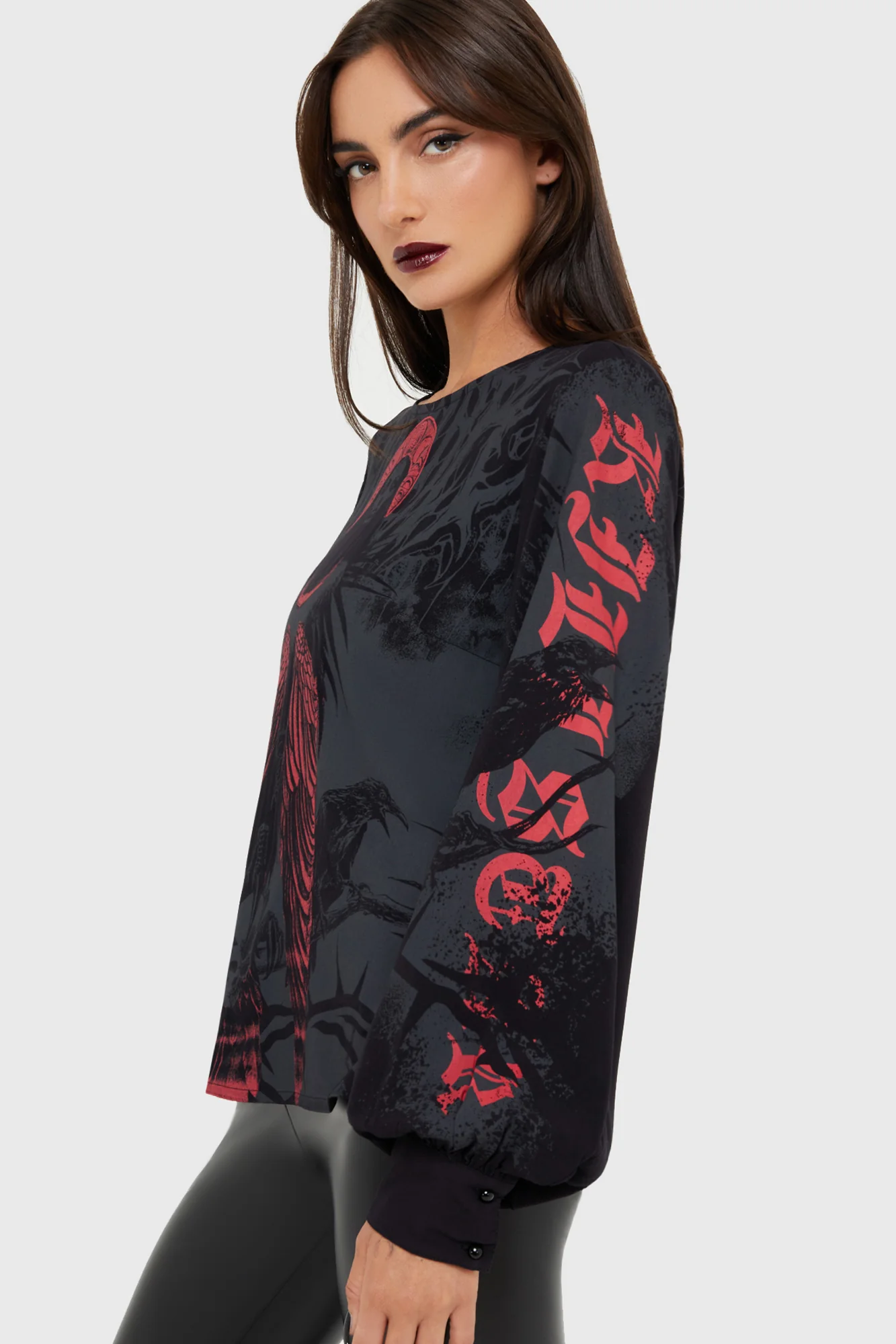 Mórrígan Moon Long Sleeve Top - Image 4