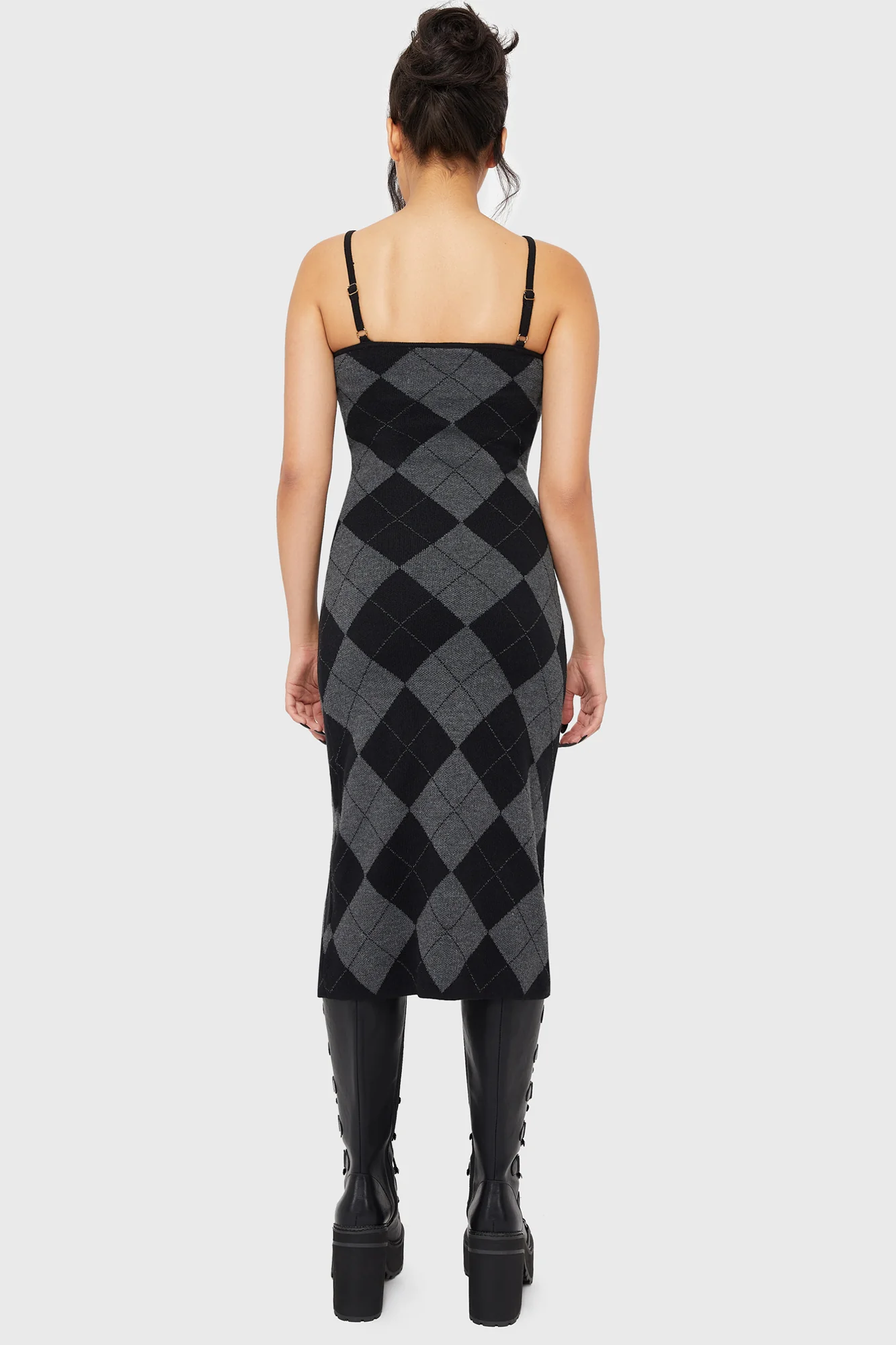 Twilight Argyle Midi Dress - Image 3